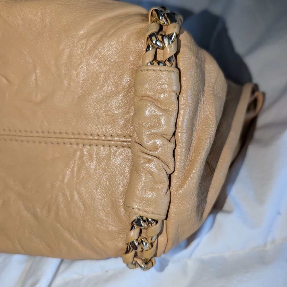 MCM Distressed Leather Shoulder Bag - Picture 7 of 16